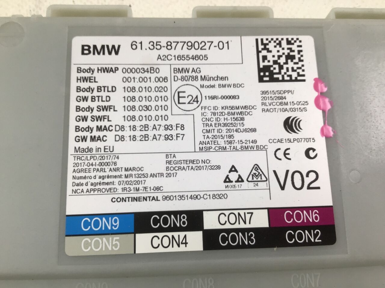 Zekeringkast BMW 5er (G30, F90) 518d  100 kW  136 PS (07.2018-> )