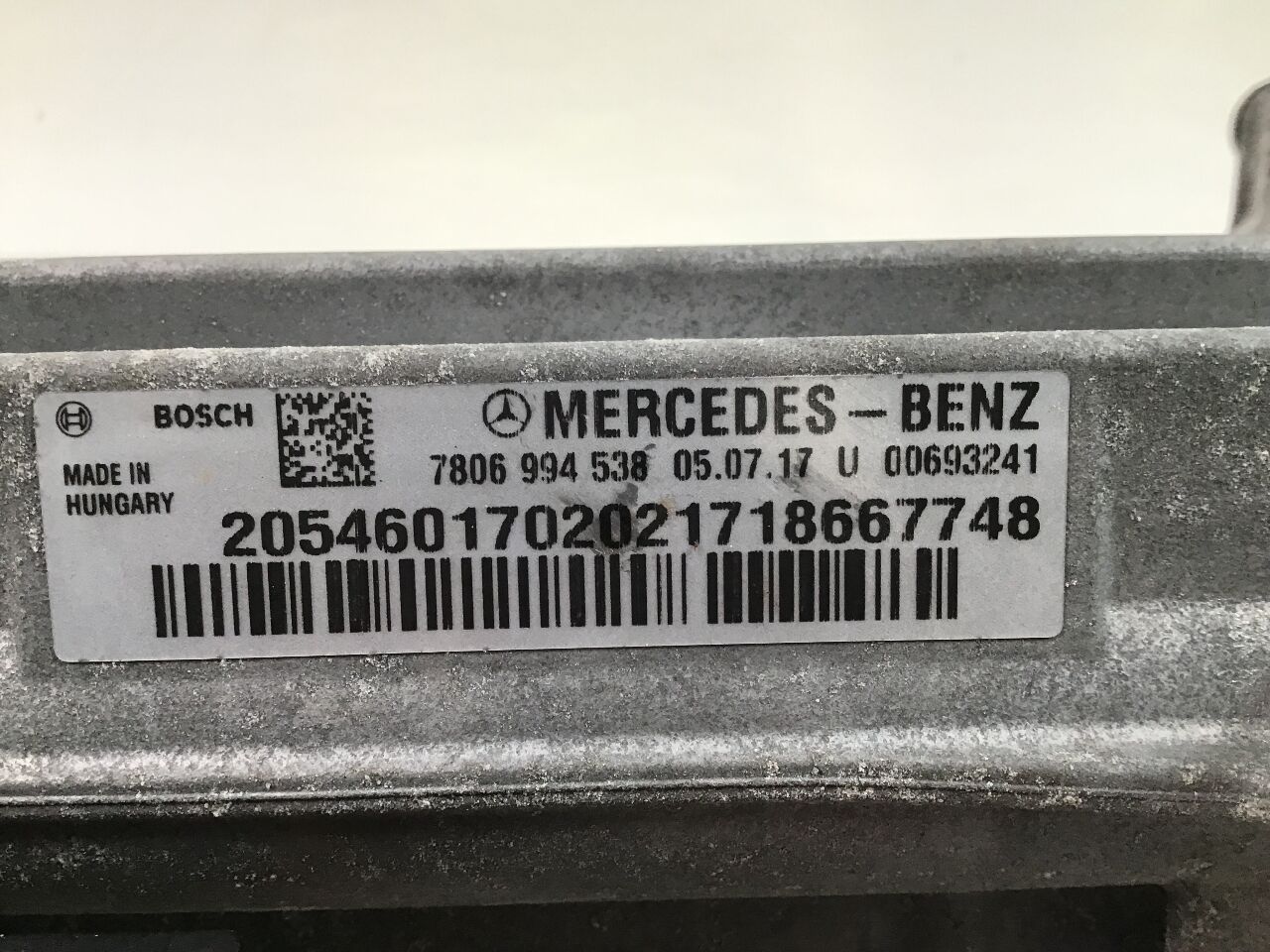 Steering gear MERCEDES-BENZ GLC (X253) AMG 43 4-matic  270 kW  367 PS (04.2016-> )