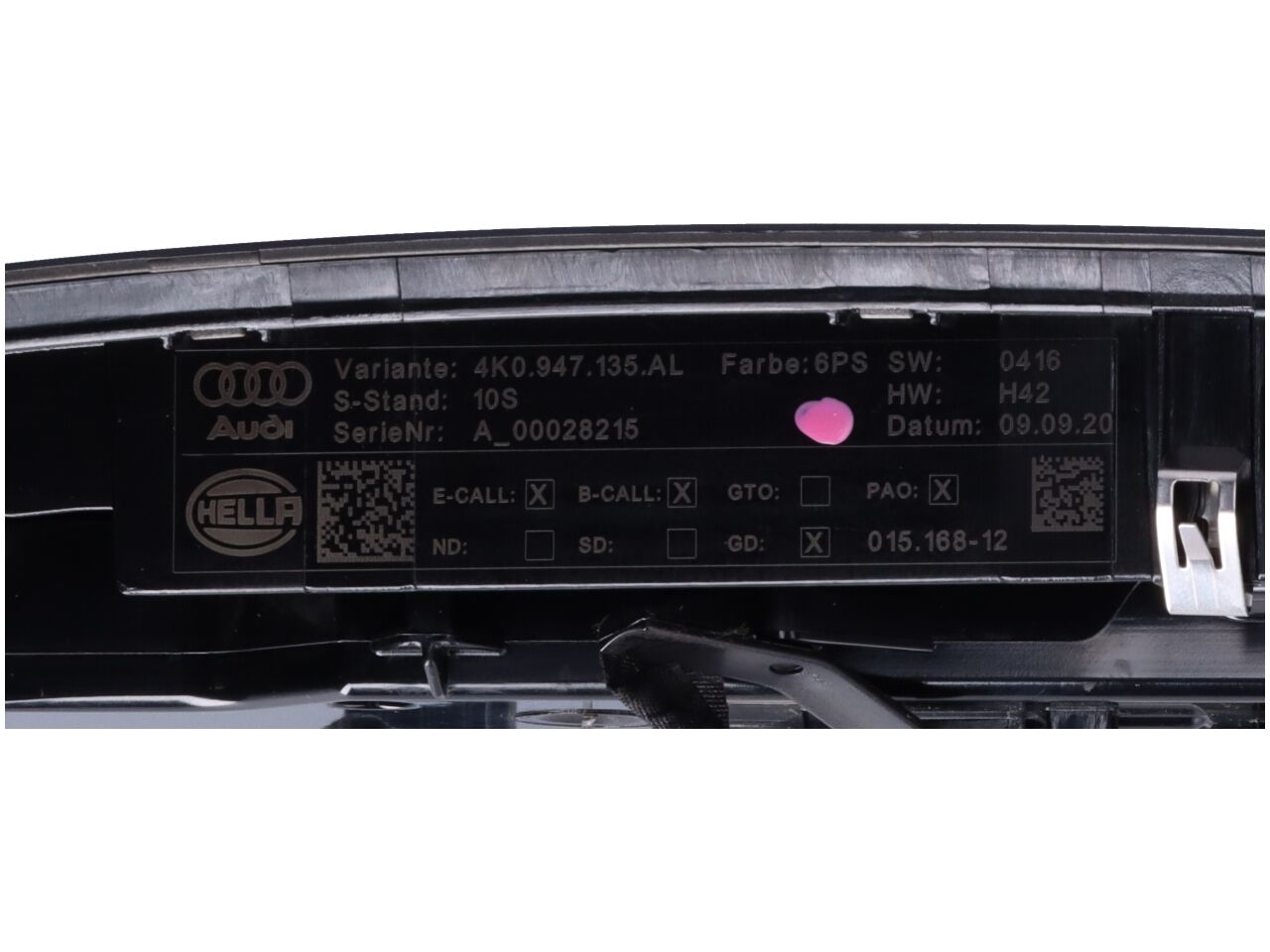 Interieurverlichting voor AUDI A5 Sportback (F5) 2.0 TDI  140 kW  190 PS (09.2016-> )
