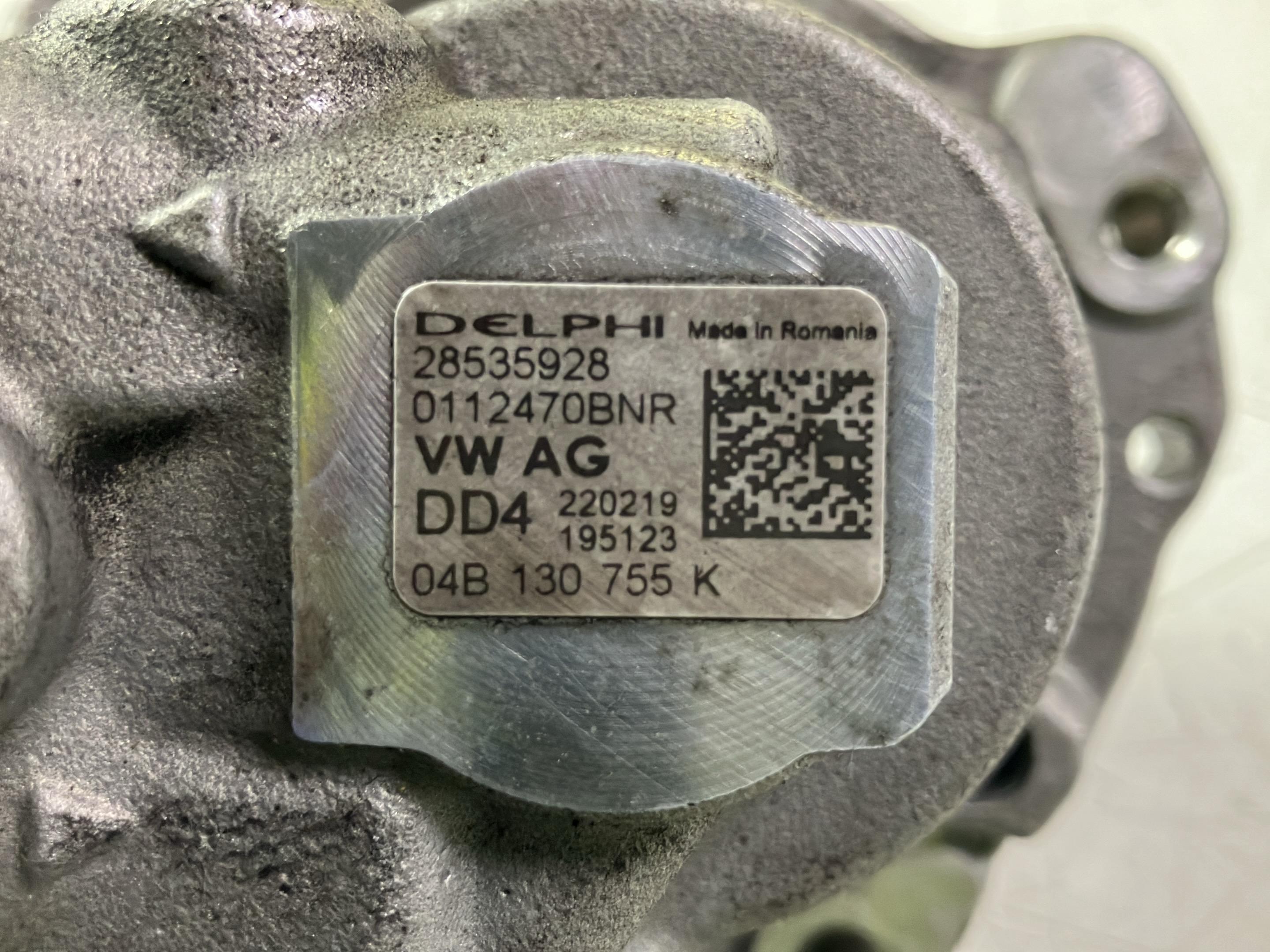Pompă de înaltă presiune VW Crafter Fahrgestell (SZ) 1.6 TDI  85 kW  115 PS (11.2016-> )