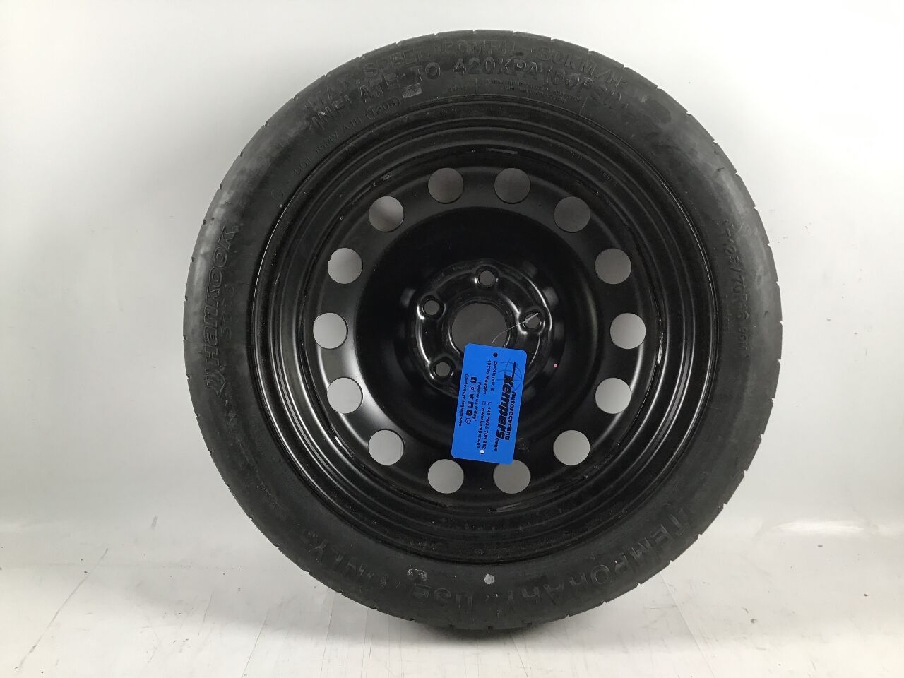 Compact spare tyre VW Golf V (1K) 2.0 TDI  125 kW  170 PS (11.2005-11.2008)