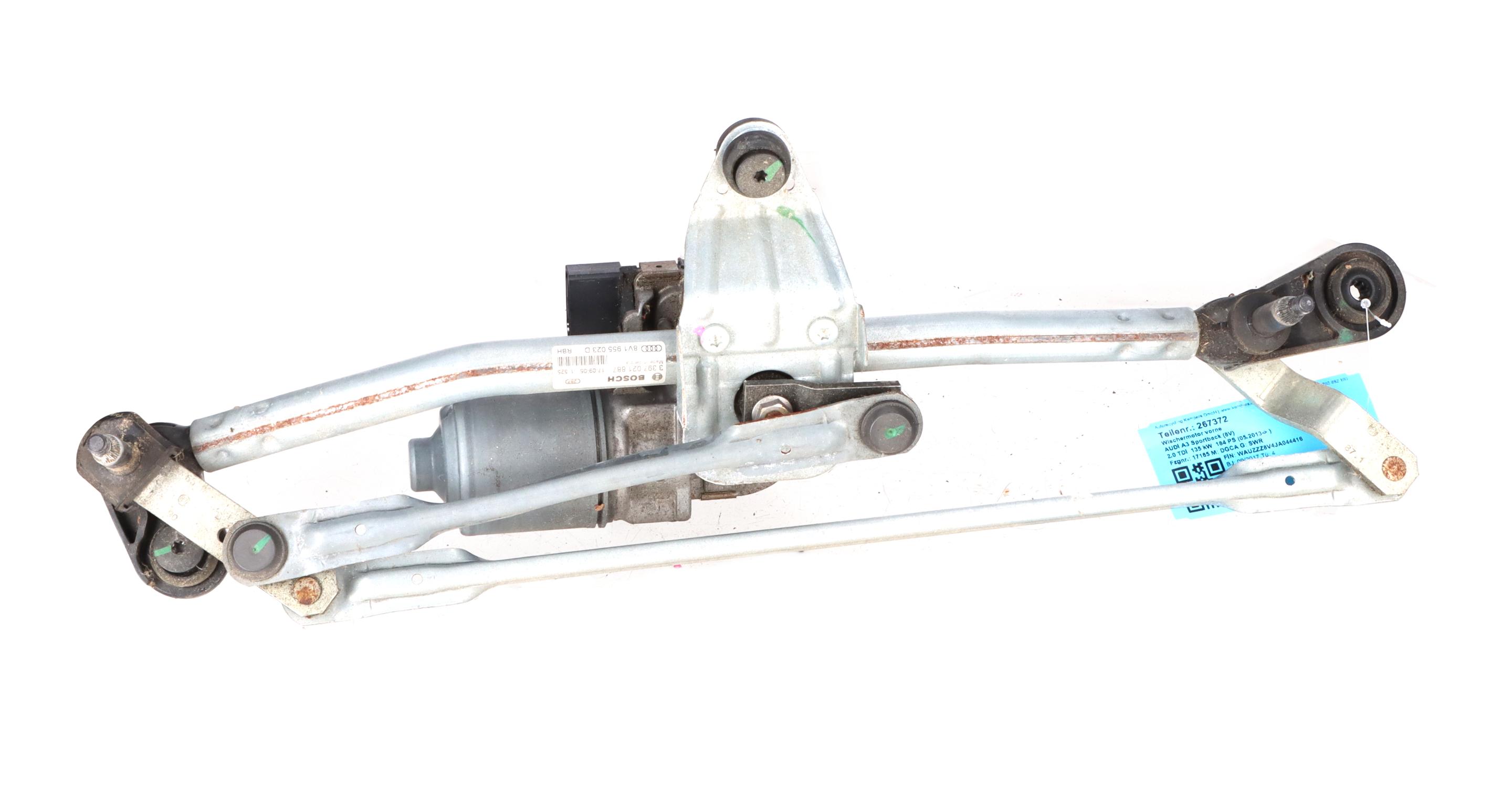 Wiper motor front AUDI A3 Sportback (8V) 2.0 TDI  135 kW  184 PS (05.2013-> )