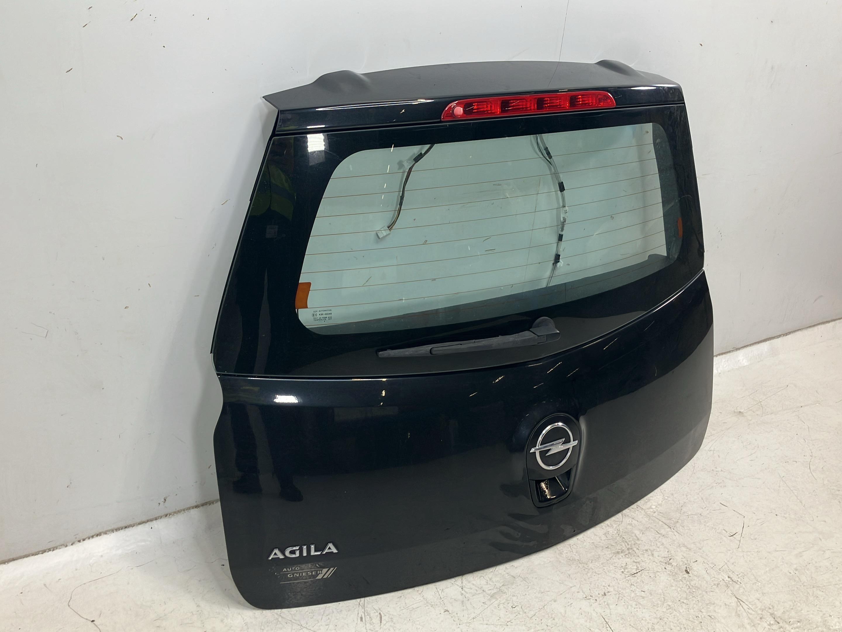 Klapa tylna / pokrywa bagażnika OPEL Agila (H-B) 1.2  69 kW  94 PS (04.2010-10.2014)
