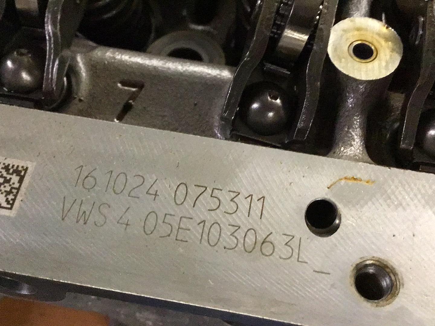 Cylinder head VW Golf VIII (CD) 1.5 TSI  110 kW  150 PS (07.2019-> )