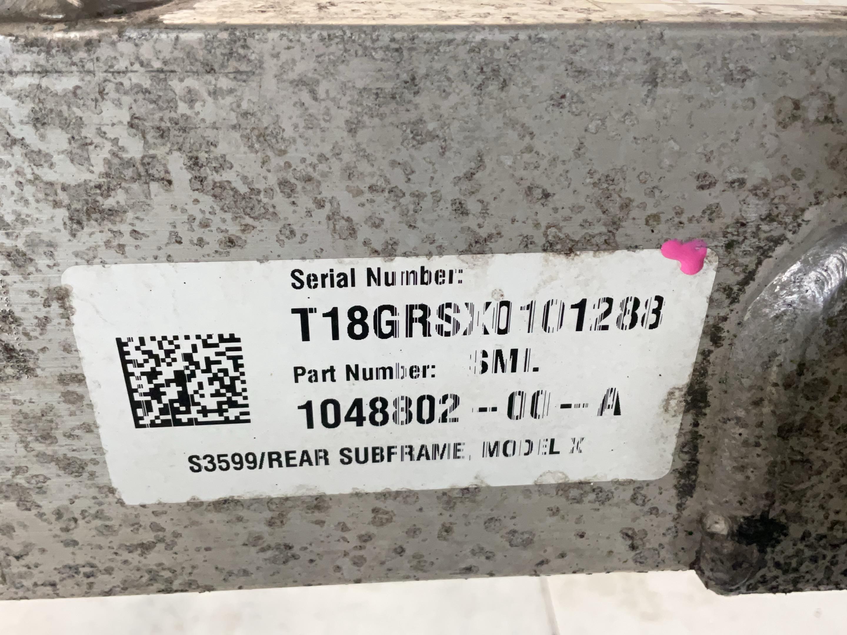 Rear axle complete TESLA Model X (5YJX) 100D AWD  386 kW  525 PS (08.2017-> )