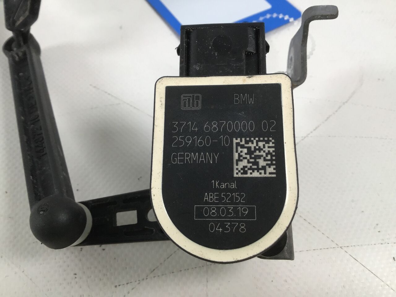 Sensor for Xenon light range adjustment TOYOTA Supra (DB) 3.0 GR  250 kW  340 PS (03.2019-> )
