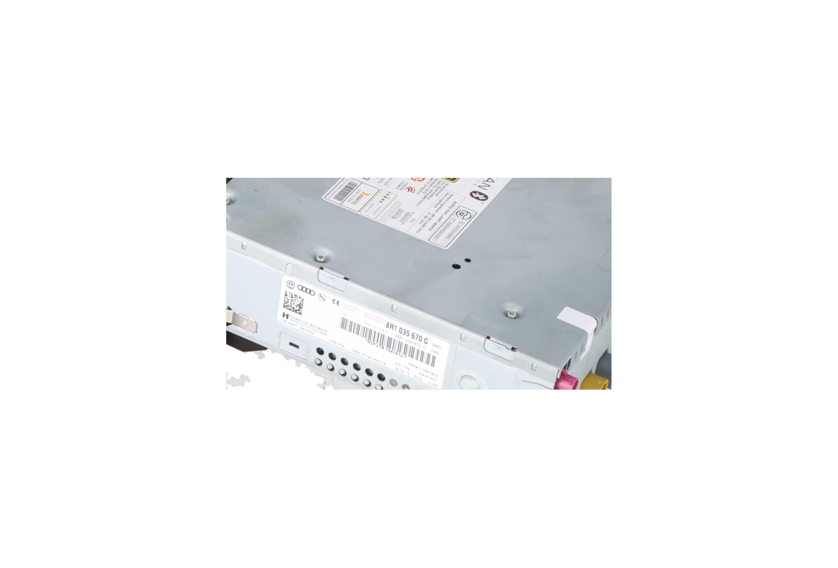 Headunit (Multimedia) AUDI A5 Cabriolet (8F) 3.0 TDI  150 kW  204 PS (10.2011-01.2017)