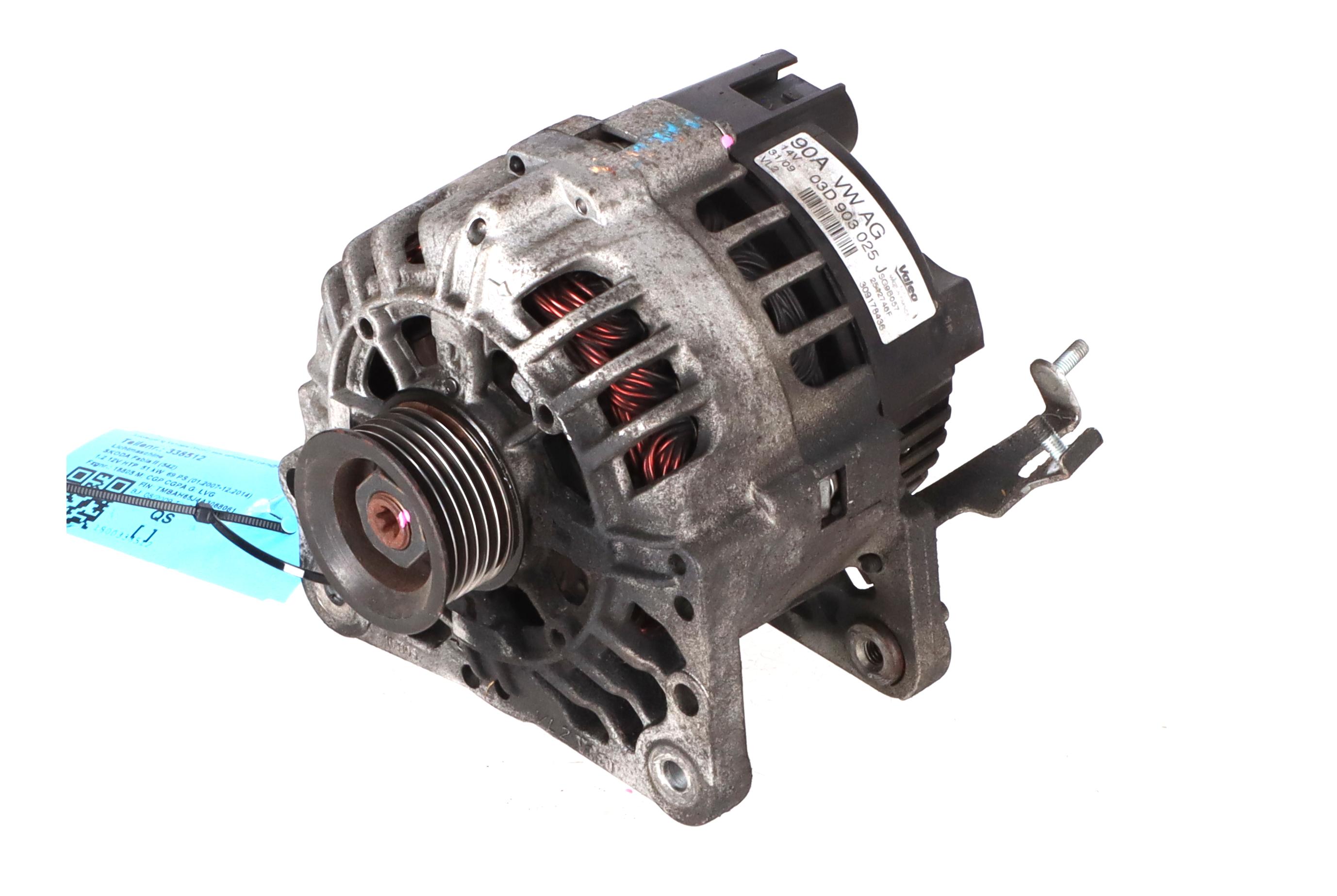 Alternator SKODA Fabia II (542) 1.2 12V HTP  51 kW  69 PS (01.2007-12.2014)