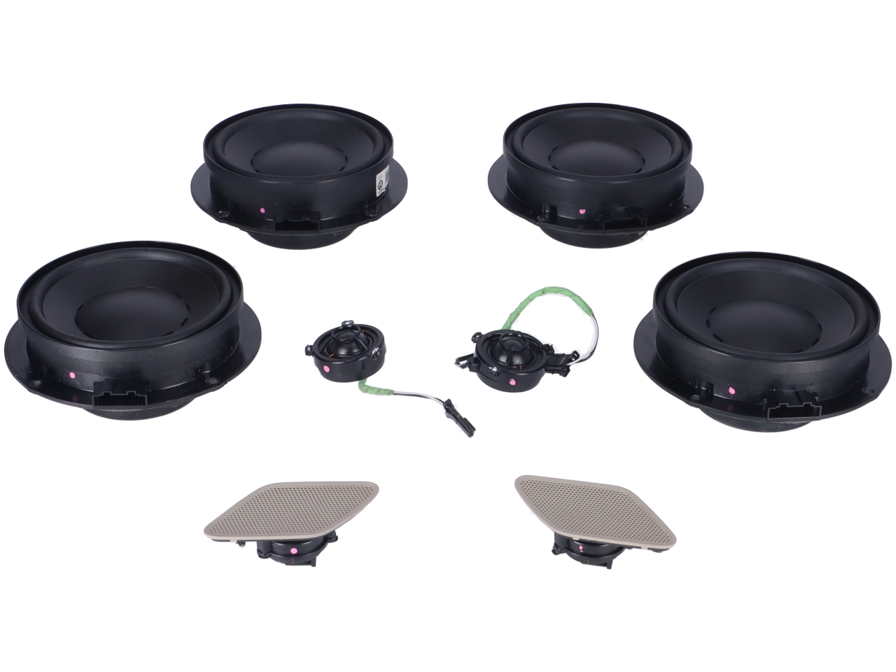 Système de haut-parleurs VW Golf VII (5G) e-Golf  100 kW  136 PS (12.2016-> ) Système de haut-parleurs VW Golf VII (5G) e-Golf  100 kW  136 PS (12.2016-> )